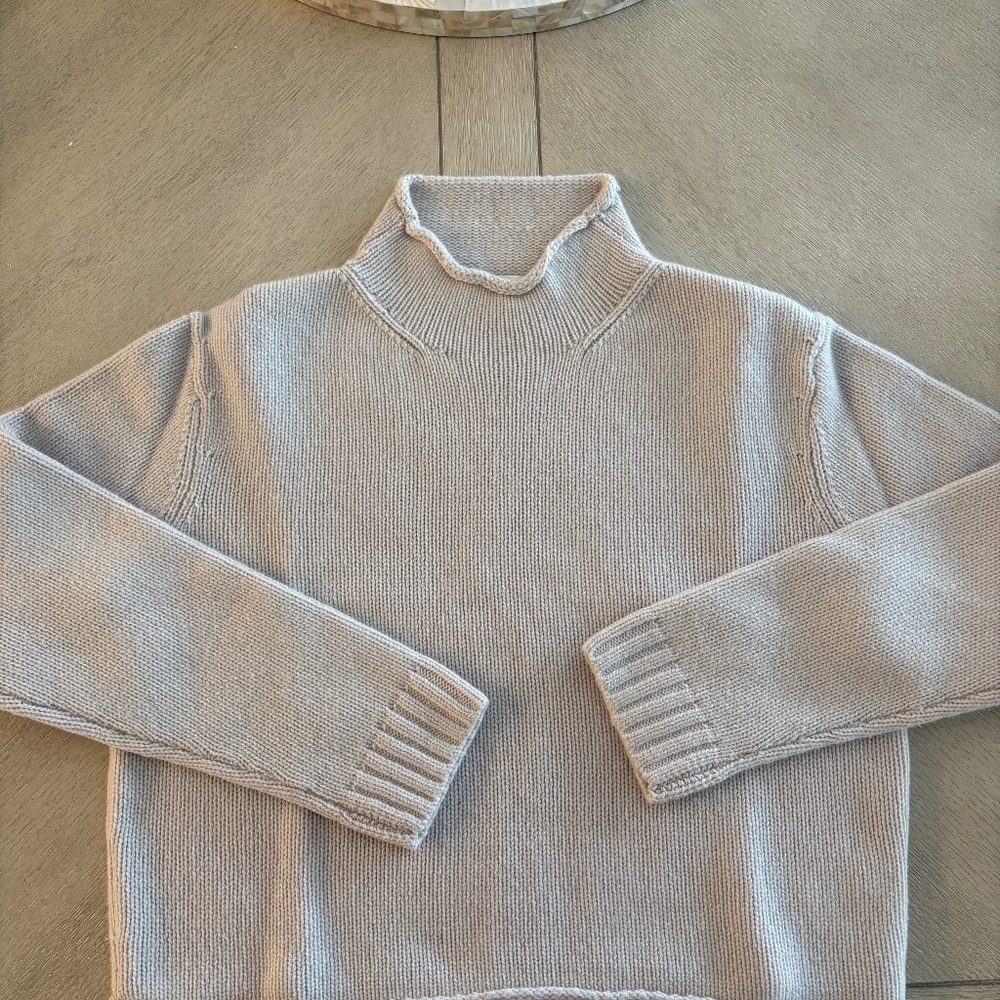 NAKED CASHMERE boxy mock turtleneck sweater Size L
